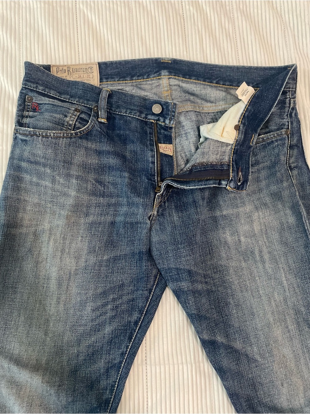 Polo by Ralph Lauren Men's Mid-Blue Straight Jeans